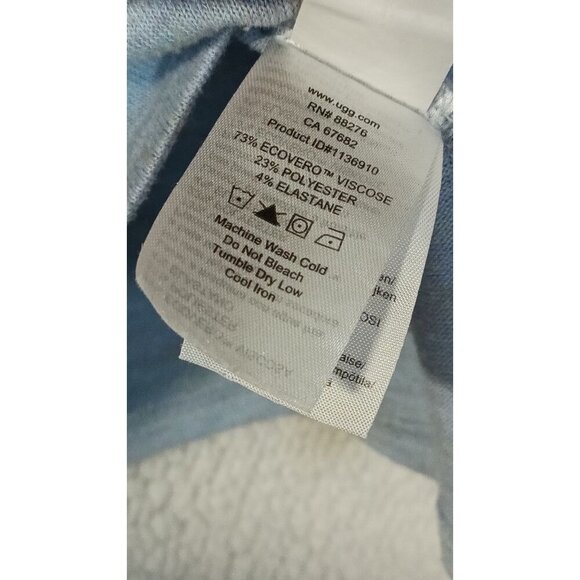 Ugg Women's Short Sleeve Robins Egg Blue TShirt Top Size Small Tee Multi Color - Picture 4 of 14